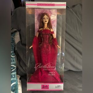 Barbie July Ruby Birthstone Collection Doll 2002 Mattel New